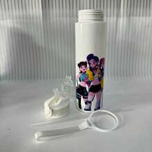KPop Demon Hunters 1pc KPOP Water Cups, Leak-Proof Plastic Sports Water Bottle, Cute Personalized Gift, Suitable For Outdoor Hiking, School, Office, Perfect Gift - Multicolor - View 6