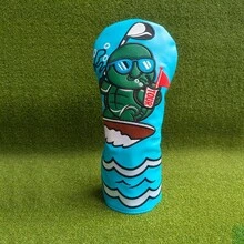 Golf Club Headcover Set, Embroidered Turtle Surfing Pattern, Protective Golf Club Headcovers For Driver, Fairway Wood, Hybrid, Unisex - Turtle - View 8