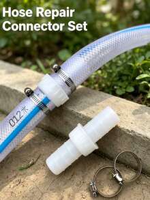 3pcs 1 Inch Hose Connector, HDPE Plastic Straight Hose Connector, Suitable For Flexible Water Pipe/Garden Watering Hose/Irrigation Hose, Quick Connect Hose Extension Connector, Requires Clamp For Fixing - Multicolor - View 7