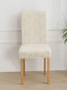 Beige Style Chair Covers Dining Chair. Simple Plant Print. For Hotels And Home Use - Beige - View 8