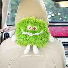 Cute Monster Car Tissue Box, Soft Plush Car Back Seat Hanging Tissue Holder, Universal Car Interior Decor, Adjustable Clip Car Tissue Storage, Cute Car Gift For Women - Tissue Box - View 4