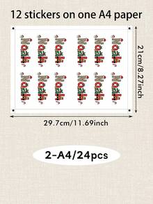 LICVIC Custom Christmas Letter Name Stickers, Festive Personalized Holiday Gift Tag Labels, Merry Christmas Present Box Seals For Gift Wrapping & Party Favors, Customized Alphabet Decals, Customizable Xmas Sticker Gift For Family & Friends, Christmas Gift - Style D - View 14