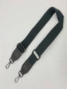 1pc Dark Grey Replacement Shoulder Strap For Crossbody Bag, Shoulder Bag Strap With Shiny Black Buckle - Dark Grey - View 8