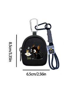 Drawstring Small Wallet, Cute Cat Pattern, Lipstick Pouch, Coin Purse, Zipper Credit Card Wallet, Fashionable High-End Wallet, Key Protector Storage Bag, Small Tool Bag, Women's Fashion Card Holder, Travel And Daily Use - Multicolor - View 16