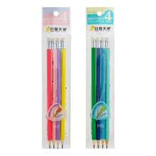 Triangular HB Pencil 4pcs Set, Macaron Colorful Pencil Body With Eraser Head, Corrective Grip Writing Pencil For Elementary Students, Student Stationery - Triangular Pencil - View 5
