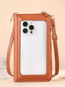 New Touchscreen Phone Bag For Women, Fashionable Dual-Use Phone Pouch, Crossbody Versatile Student Small Shoulder Bag - Multicolor - View 19