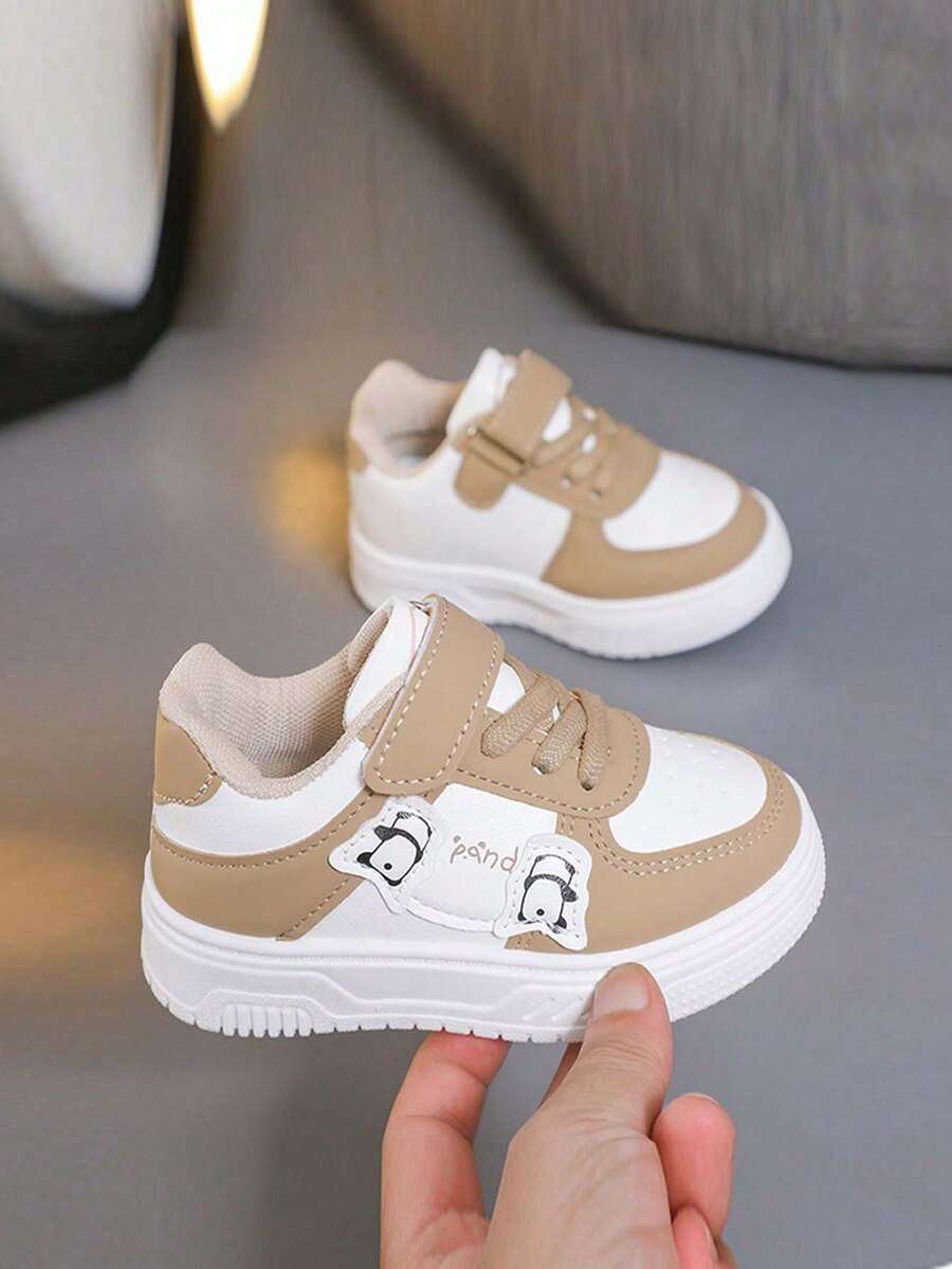 1 Pair Girls' Sports Shoes Spring New Cute Toddler White Sneakers Soft ...