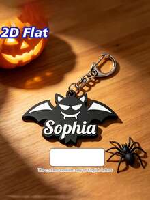 Customized Halloween Name Letter Key Chain, Spider Web Spider Letter Bag Pendant, Commemorative Gift For Friends. - Multicolor - View 10
