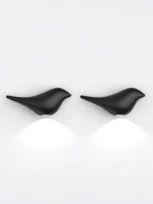 1Pc Bird‑Shaped Motion Sensor LED Wall Sconce, Cordless Rechargeable Stick‑On Night Light, Dusk‑To‑Dawn Induction Lamp, Minimalist Decorative Wireless Wall Lighting Fixture For Hallway, Staircase, Closet, Bathroom - Normal - View 15