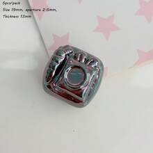 High Quality Acrylic UV Color Camera Vertical Hole Bead, DIY Christmas Holiday Bracelet, Mobile Phone Chain Pendant Accessories - Multicolor - View 17