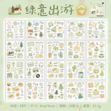20 Sheets/Book Four Seasons PET Sticker Book, Cute & Warm Daily Decorative Stickers, Suitable For Scrapbooking And Planner - Multicolor - View 16
