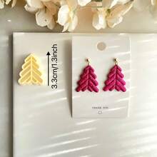 Christmas Clay Cutter, Christmas Polymer Clay Cutter, Winter Polymer Clay Cutter For Earring Making, Polymer Clay Jewelry Christmas Clay Cutter - Yellow - View 7