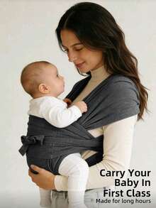 LELE LON Knitted Baby Carrier That Conforms To Ergonomics, Simple Kangaroo Style Baby Carrier, Lightweight Baby Carrier, Adjustable Newborn Carrier - Multicolor - View 3