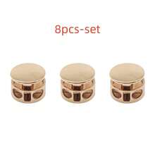 12pcs/4pcs/Set Round Double Hole Metal Buckle, Hoodie Hat Drawstring Stopper, Adjustable Pig Nose Buckle Accessory, Clothing Elastic Band Tightening Buckle, Backpack Cord Lock, DIY Garment Accessories - Multiple Styles - View 12