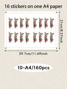 LICVIC Custom Christmas Letter Name Stickers, Festive Personalized Holiday Gift Tag Labels, Merry Christmas Present Box Seals For Gift Wrapping & Party Favors, Customized Alphabet Decals, Customizable Xmas Sticker Gift For Family & Friends, Christmas Gift - Style D - View 10