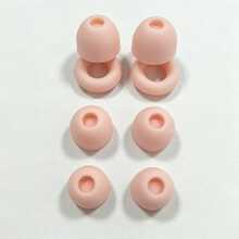 1 Pair Earplugs With 2 Pairs Of Replacement Ear Tips, Soft And Comfortable, Suitable For Sleep, Swimming, Concerts, Studying, Mixed Colors, Invisible Design, Suitable For Light Sleepers - Multi-color - View 4