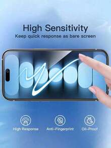 CASECOPS 4片裝高畫質透明鋼化玻璃螢幕保護貼，相容 iPhone 11 12 13 14 15 16 17 Pro Max Air 18 Pro Max，防刮防指紋防油污，全螢幕覆蓋動態島，無氣泡，相容手機殼，觸感順滑，防碎裂，超薄高透明護眼螢幕膜 - 4Pcs - 查看 2