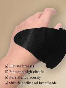 10pcs (30pcs) Gourd-Shaped Invisible Adhesive Pads, Suitable For Bra Use, Designed With Lifted Breast Style To Create A Lighter Visual Effect. Perfect For Low-Neck Tops, Romantic Dates And Daily Outfits, Suitable For Dresses, Evening Gowns, Parties, Dinners, Graduation Ceremonies, Dates And Music Festivals, All Year Round. - Multicolor - View 3