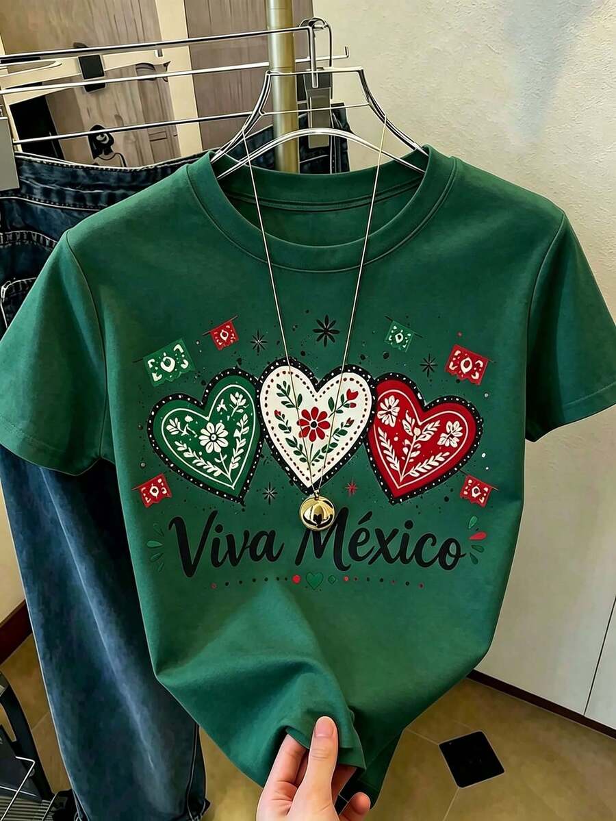 Women T-Shirts - Dark Green - View 1