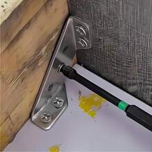 1/5PCS Fixed Angle Code Stainless Steel 90 Degree Right Angle Bed Table And Chair Trapezoidal Bracket Three-Sided Support Angle Iron Device Thickened And Durable Multifunctional Furniture Cabinet Door Bracket Hardware Connection Accessories - A - View 12
