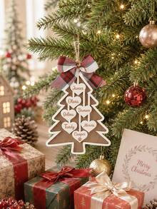 2026 Family Christmas Tree Ornament, Customized Family Christmas Hanging Decor, Engraved Christmas Gift, Personalized Holiday Ornament - Multicolor - View 4