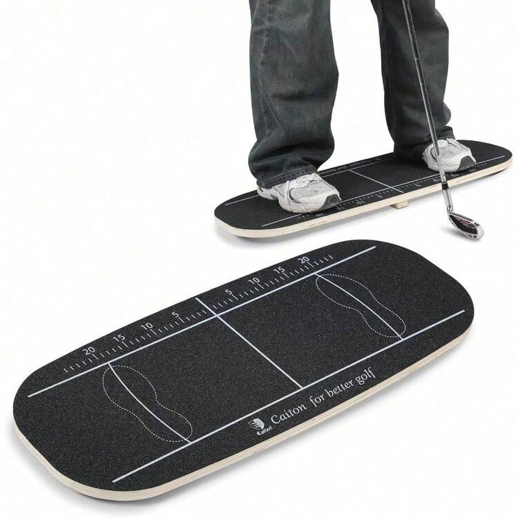 Shoze Professional Golf Practice Board For Swing Posture Training, Gravity Shift Aid For Chipping & Hitting Techniques - Black - View 2