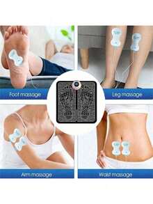 AXH Electric EMS Foot Massage Mat, Relieves Pain, Relaxes Feet, Acupoint Massage, Muscle Stimulation, Improves Blood Circulation - Black - View 6