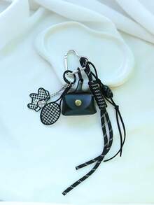 Yogodlns Leopard Print Mini Purse Keychain Bag Pendant Accessories For Backpack Maillard Horse Charm Decor Accessories Multipurpose Braided Rope Keychain - Multicolor - View 8