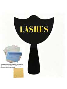 Eyelash Extension Display Card Mirror, Handheld PVC Lash Beauty Card, Social Media Eyelash Artist Props, Eyelash Tools, Eyelash Artist Gift - Multicolor - View 9