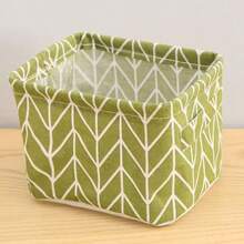 Foldable Mesh Fabric Storage Basket Organizer Box For Bathroom Bedroom Sundries Toys Cosmetics With Handles (Note: Texture, Color, Line Of The Handle Part Are Random) - Multicolor - View 12