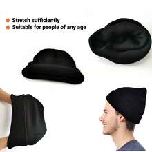4PCS Burglar Robber Costume Set, Thief Cosplay Accessory Kit With Beanie Hat Eye Mask Gloves Money Bag For Party Fancy Dress - Multicolor - View 6