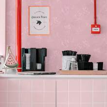 1pc Vintage Floral Wallpaper, Peel And Stick Pink Rose Pattern Wallpaper, Removable Self-Adhesive Wall Sticker, Floral Contact Paper For Home Decor - Pink Pattern - View 5