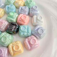 High Quality Acrylic UV Color Camera Vertical Hole Bead, DIY Christmas Holiday Bracelet, Mobile Phone Chain Pendant Accessories - Multicolor - View 4