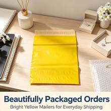 Yellow Thickened Self-Adhesive Courier Mailing Bags, Logistics Packaging Bags, Universal For Clothing E-Commerce - 25*35cm - View 6