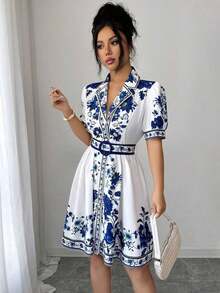 Women Short Dresses - Color as Pic - View 6