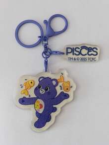Care Bears 12 Zodiac Acrylic Keychain, Playful Character Resin Pendant, Bag Charm Car Decor, Fashion Accessory, Anime Lover Gift Box Birthday Present - Multicolor - View 17