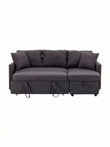Sofá Cama Easy Living con Almacenamiento Segovia Gris Oxford - Gris Oscuro - Ver 5