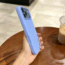 適用於 iPhone 18 Pro Max 18 Pro 17 Pro 17 Pro Max 17 液態矽膠 3 層全包覆軟膠手機殼，清新夏季配色，防震保護殼附防刮微纖維內裡，兼容 13 11 16 Pro Max 15 14 Plus 12 Mini XS Max 7 8 Plus - 淺藍色 - 查看 3