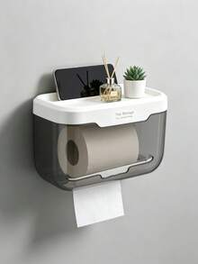 This Self-Adhesive Toilet Paper Holder Is Suitable For Wall Mounting And Can Be Used In The Kitchen And Bathroom. It Features A Reverse Self-Adhesive Design, Making It Perfect For Storing Paper Towels Needed For School/Dormitory. - Multicolor - View 9