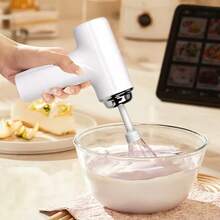 Handheld Electric Egg Beater & Mixer, USB Rechargeable, Wireless, Portable, Lightweight, Easy To Use, Handheld Mixer For Cake, Cookie, Pancake Baking, Suitable For Home Bakers And Professionals - Multicolor - View 7