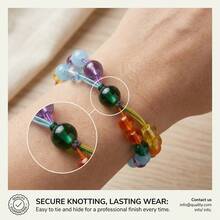 Handmade Bracelet Making Elastic Cord, 0.8mm Elastic Beading Line, Colorful Crystal Bead Line, Strong And Durable Elastic Line, Suitable For DIY Crafts - Elastic Rope - View 9