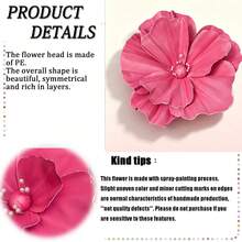Giant Flower Decoration, Large Artificial Flower Set With Bracket, Garden Wedding Party Photography Props, Large Cloth Flower Decoration, Hotel Office, Art Museum, Shop Window Display - Multicolor - View 5