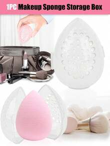1/5/10pcs/Set Makeup Sponge Storage Box, Cosmetic Organizer Box, Cosmetic Storage Rack, Storage Box, Cosmetic Organizer Box, Organizer Box, Travel, Beauty, Bedroom Accessories, Bedside Vanity Accessories, Vanity Organizer Bag, Makeup Bag - Multicolor - View 2