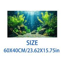 Aquarium Underwater Background, Fish Tank Sticker, Suitable For Freshwater/Saltwater Fish Tank, Shrimp, Aquarium Decoration Vinyl Mural, Removable Without Residue - A - View 70