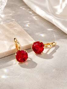 1 Pair Minimalist Elegant Fashion Round Exquisite Ear Cuffs, Versatile Women's Earrings For Evening Party, Wedding, Stage - Earrings - View 10