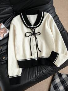 Sexy Knit Sweater, Women's Spring/Summer New Slim Fit Flattering Long Sleeve Top - Apricot - View 9