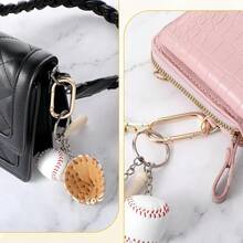 Durable Wear-Resistant Metal Keychain, Minimalist Versatile Style, Round Ring Waist Hang Design, Portable Hook Accessory, Key Bag Pendant, Suitable For Daily Commute, Luggage Decoration, Personal Storage - Durable and Wear-resistant - View 4