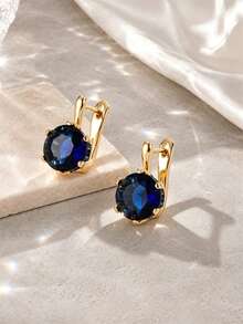 1 Pair Minimalist Elegant Fashion Round Exquisite Ear Cuffs, Versatile Women's Earrings For Evening Party, Wedding, Stage - Earrings - View 8