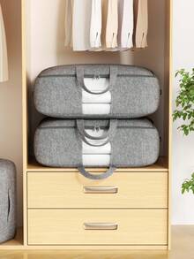1PC,Sports Duffle Storage Bag, Large Capacity Gym Equipment Organizer Bag, Foldable Workout Gear Storage Tote For Yoga Mat, Dumbbells, Sport Clothes, Travel & Home Gym Use - Grey - View 6