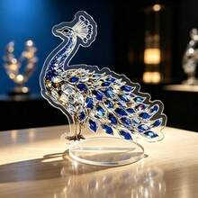 1件装 奢华2D亚克力水晶孔雀摆件装饰品 - 多款 - 查看 1